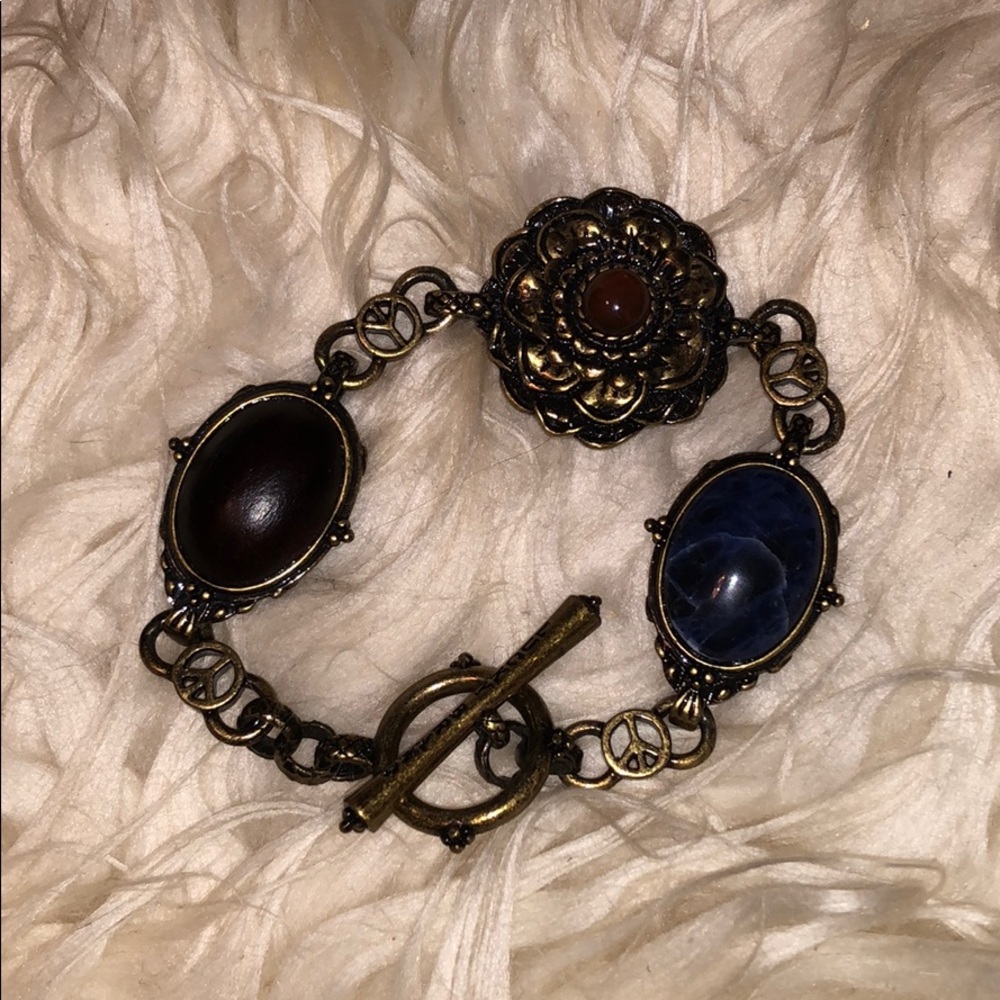 Lucky Brand Bronze Charm Bracelet